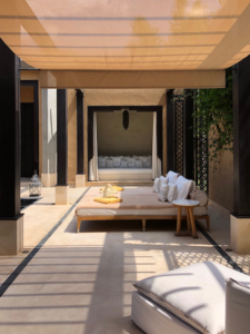 Mandarin Oriental courtyard of pool villa