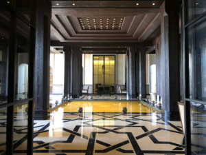 The Mandarin Oriental Hotel lobby
