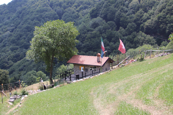 View of the Italian-Swiss border