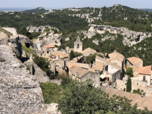 Les Baux de Provence, overhead church view