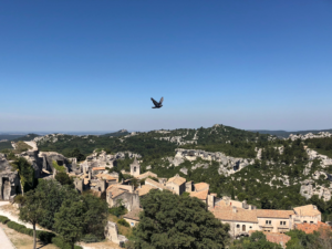 Les Baux de Provence, overhead view