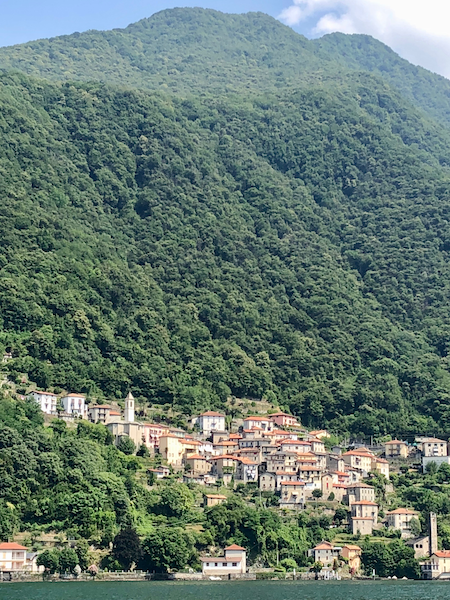 Village creeping up hillside