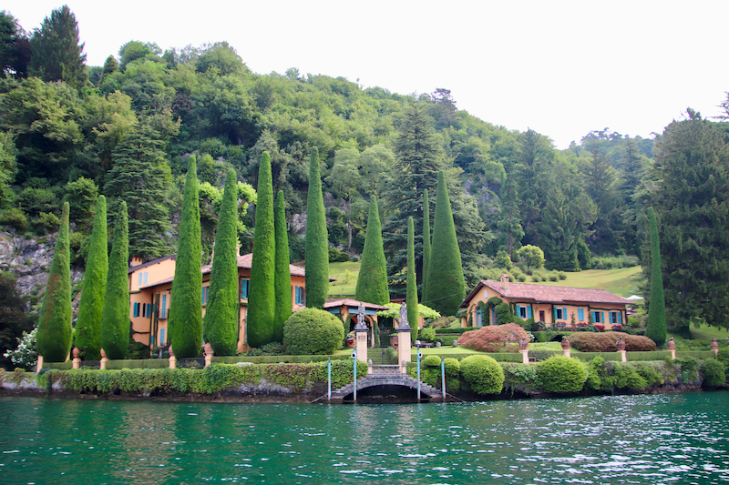 Villa view from Lake Como