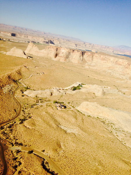 Overview of Amangiri in desert