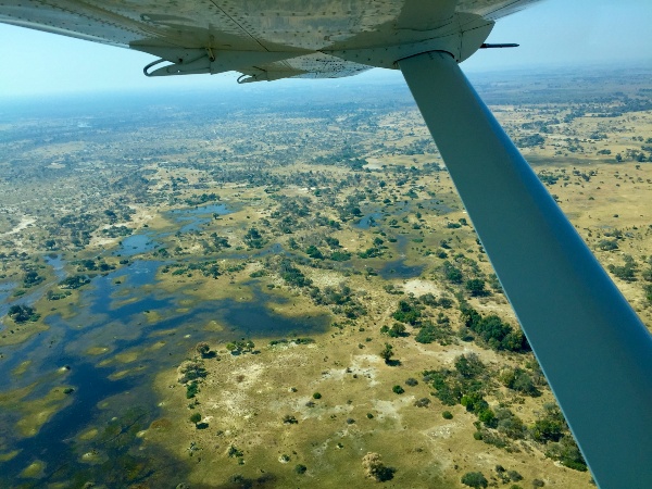 View from window over Botswana