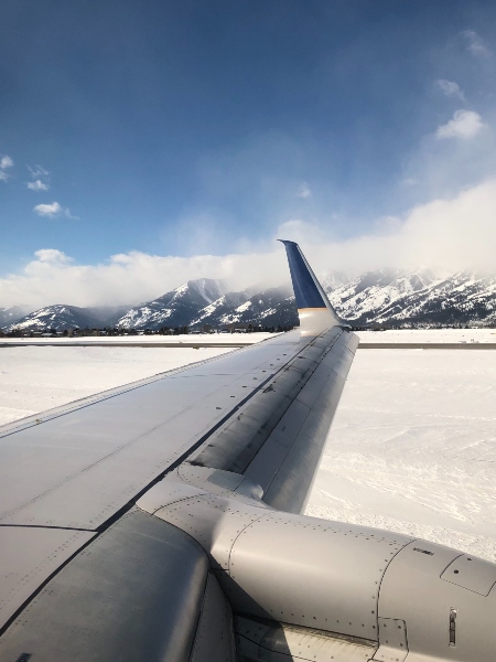 View from window over Tetons