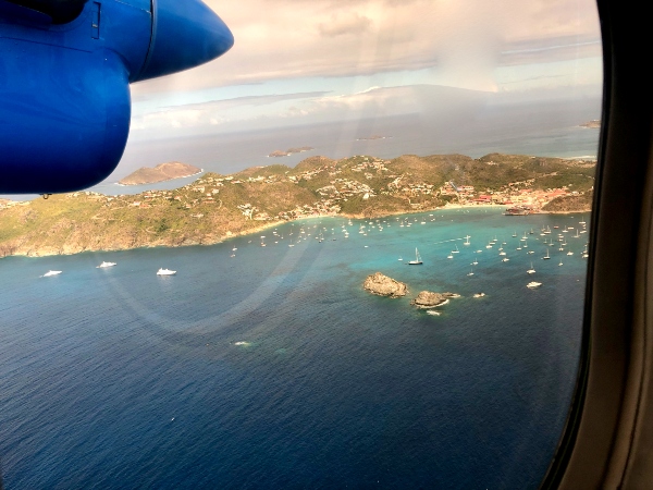 View from window over St Maarten