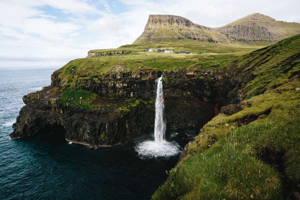 Faroe Waterfall