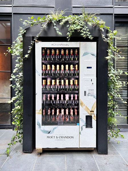 Champagne vending machine