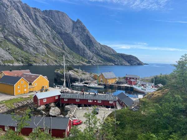 View over Nusfjord village